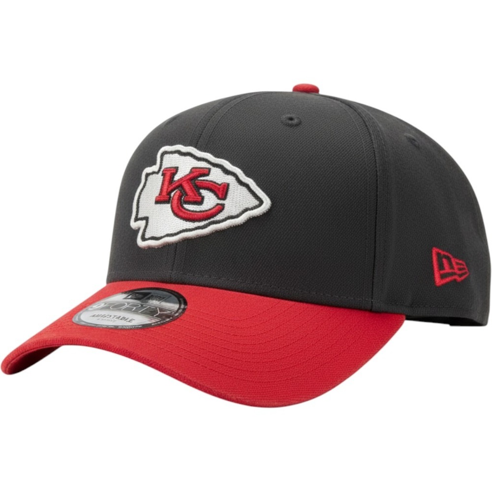 New Era 9FORTY A-Frame Kansas City Chiefs 60 Seasons Snapback Hat Grey Red